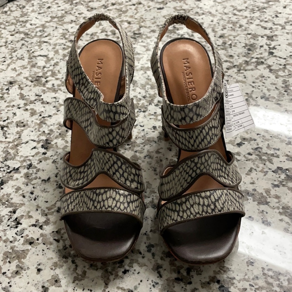 LOTENZO MASIERO HEEL SANDALS